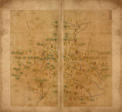 河南省の地図 作： Unbekannt