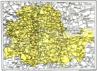 ロンドンの地図、1924-1926年 作： Unbekannt