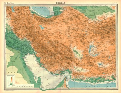 ペルシャの地図 作： Unbekannt