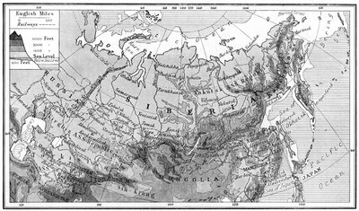 シベリアの地図、c1923 作： Unbekannt