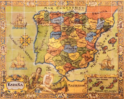 スペインの地図、セゴビア（スペイン）、2017年（写真 作： Unbekannt