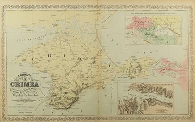 クリミア半島の地図。 作： Unbekannt