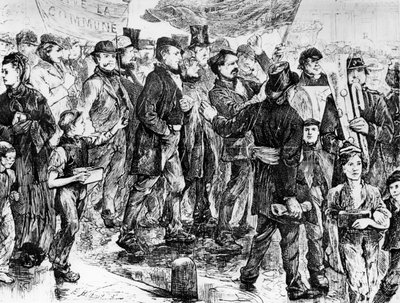 3月、コミューンを支持、1871年のパリコミューン 作： Unbekannt