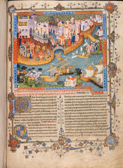 1271年にマルコポロスがヴェネツィアを出発マルコポロストラベルズから、約1400 作： Unbekannt