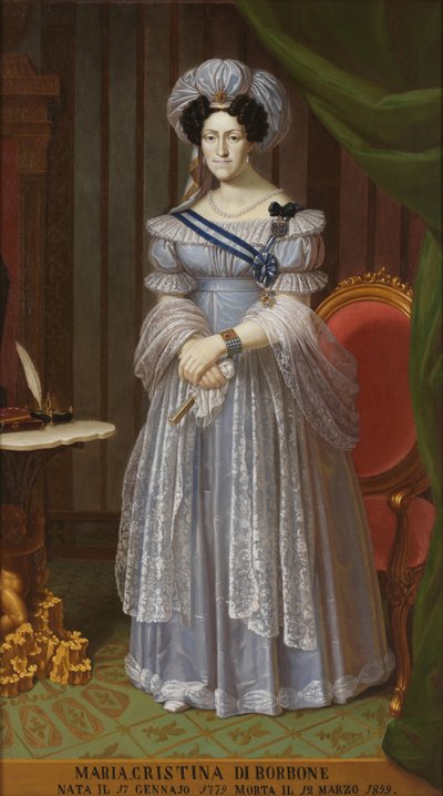 ナポリのマリアクリスティーナとシチリア島1779〜1849年、サルデーニャの女王 作： Unbekannt