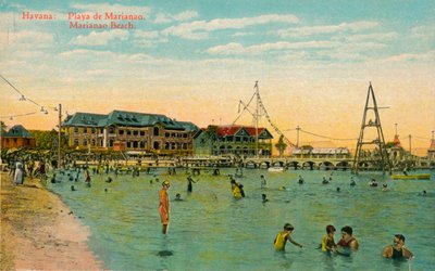 マリアナオ海水浴場、ハバナ、キューバ、c1910 作： Unbekannt