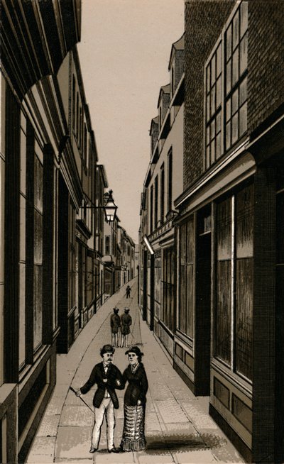 Market Row、c1880。 作： Unbekannt