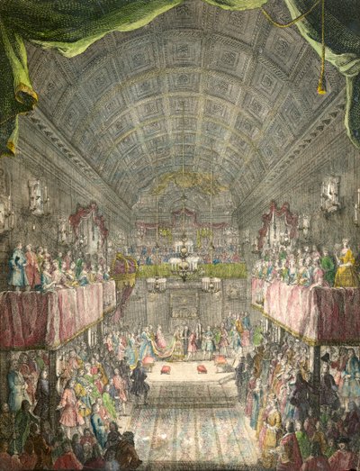 アン、プリンセス ロイヤルとウィリアム、プリンス オブ オレンジの結婚、セント ジェームズ宮殿、ロンドン、1734 年 作： Unbekannt