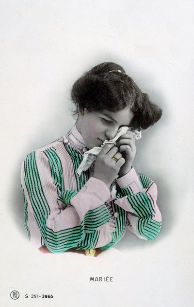 結婚、ヴィンテージのフランスのポストカード、c1900 作： Unbekannt