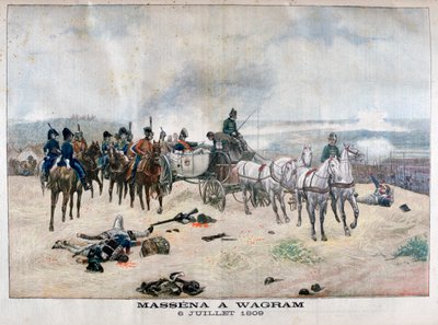 1904年7月5〜6日、オーストリア、ワグラムの戦いでのマセナ元帥、1904年 作： Unbekannt