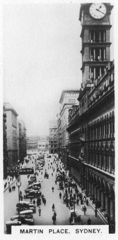 マーティンプレイス、シドニー、1928 作： Unbekannt