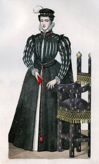 メアリースチュアート、フランスのフランシスコ2世の女王コンソート、c1560 1882-1884 作： Unbekannt