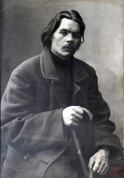 Maxim Gorky、ロシアの作家、c1901-c1902 作： Unbekannt