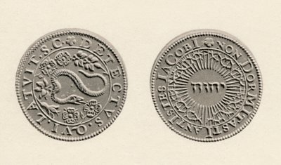 火薬プロットの発見を記念するメダル、1605年、1904年 作： Unbekannt