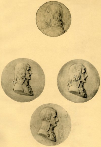 ナポレオンのメダリオン肖像画、1797-1799、1921年。 作： Unbekannt