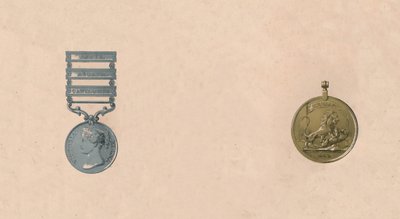 インドの戦いのメダル、1911世紀 作： Unbekannt