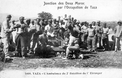 1904年第2大隊フランス外人部隊、タザ、モロッコの医療スタッフ 作： Unbekannt