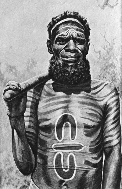 オーストラリア中部、ウォルガイアの医学者、1922年 作： Unbekannt