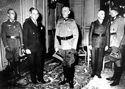 1940年から1944年までドイツの将校とフランスのヴィシー政府高官の間の会議、フランス 作： Unbekannt
