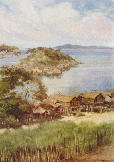メラネシアンビレッジ、1924年 作： Unbekannt