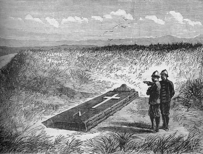 ルイナポレオン王子が殺された場所にある記念碑、c1880 作： Unbekannt