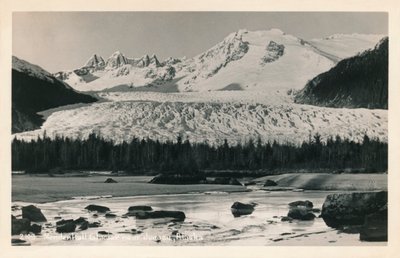 メンデンホール氷河、アラスカ州ジュノー付近、1940年。 作： Unbekannt