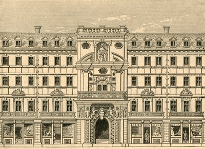 マーサーズチャペル、1897年の火災後に再建されました。 作： Unbekannt