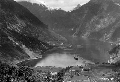 メロック、ノルウェー、ガイランゲルフィヨルド、1929 作： Unbekannt