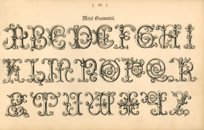 メタルオーナメンタル、1862 作： Unbekannt
