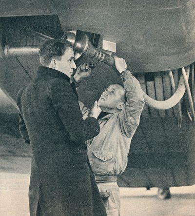 サーアランコブハムが考案した航空機の燃料補給方法、c1936 c1937 作： Unbekannt