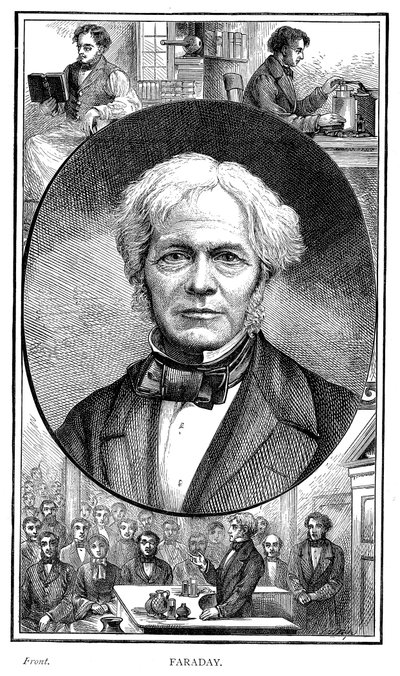 マイケルファラデー、イギリスの物理学者および化学者、1881年 作： Unbekannt