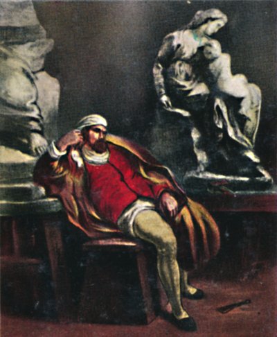 ミケランジェロ1475-1564。 -ドラクロワによる絵画、1934年。 作： Unbekannt