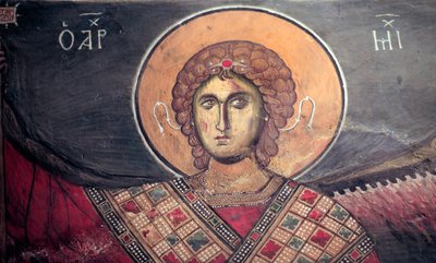 Mickael Archangel Panagia tou Arakos教会のビザンチン様式のフレスコ画 12世紀 キプロス 塗装された教会 ユネスコのサイト トロードス、キプロス 作： Unbekannt