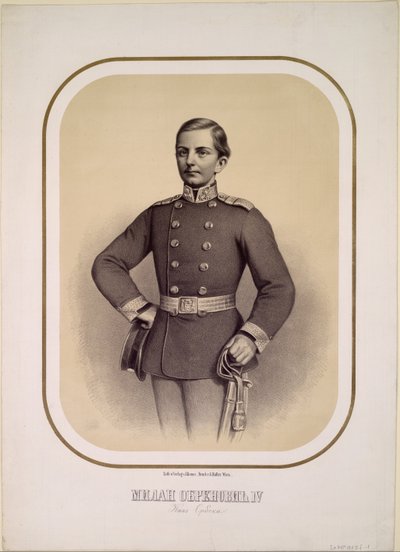 ミラノI 1854-1901、セルビア王、c。 1869 作： Unbekannt