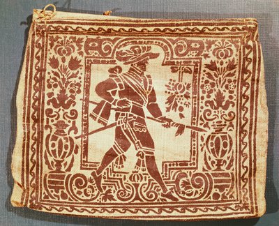 三十年戦争（1618-48年）時代の軍人のレターサック（織物 作： Unbekannt