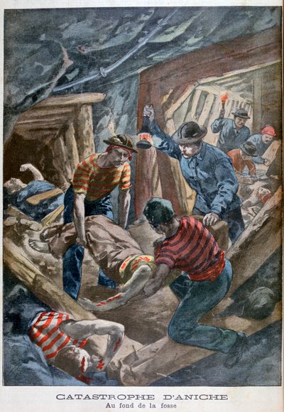 崩壊鉱山、アニッシュ、フランス、1900 作： Unbekannt