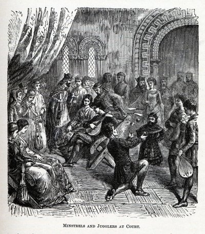 法廷でのミンストレルとジャグラーズ、1882年 作： Unbekannt