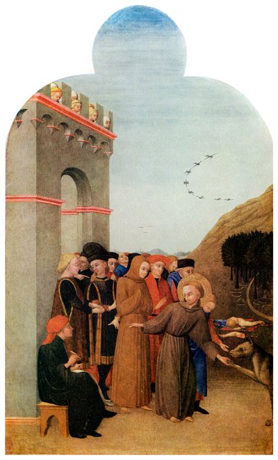 奇跡：グッビオの狼の伝説、c1437-1444 1956 作： Unbekannt