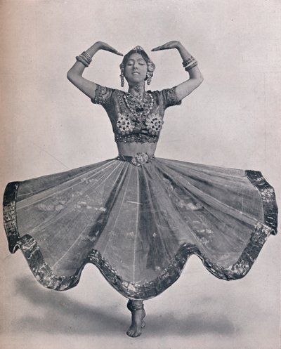 1906年、オルドウィッチ劇場での驚くべき東インド舞踊のルースセントデニスさん 作： Unbekannt