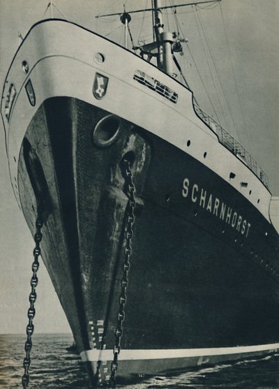 1935年、1937年に建設されたドイツロイドラインの極東サービス用の近代的なライナー 作： Unbekannt