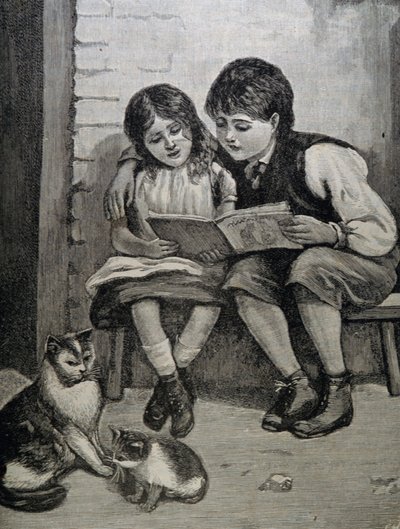 お母さんの絵本。 Barnavannen 1892 より。 作： Unbekannt