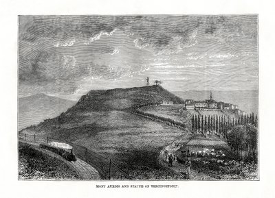 1879年、フランスのモンオーソワとヴェルシンケトリクスの像 作： Unbekannt