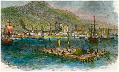 カナダ、ケベック州セントローレンス川のモントリオール、c1880 作： Unbekannt