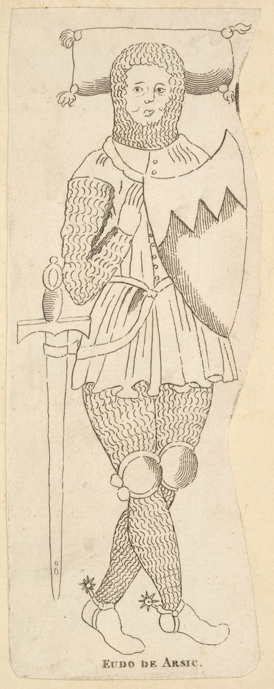 Eudo de Arsie のモニュメント、カリフォルニア州。 1790年 作： Unbekannt