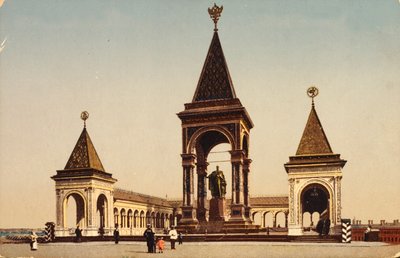 ロシア、モスクワのクレムリンにあるアレクサンドル2世の記念碑、c1904-c1905 作： Unbekannt