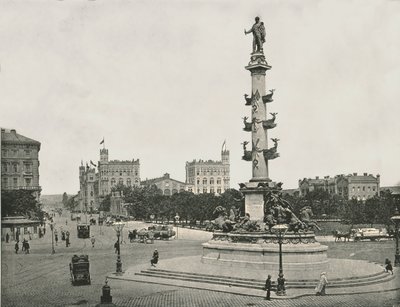 1895年にオーストリア、ウィーンのプラターシュテルンにあるヴィルヘルムフォンテゲトソフの記念碑。 作： Unbekannt
