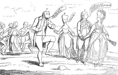 1782年にソールズベリー平原で最近発見された記念碑 作： Unbekannt