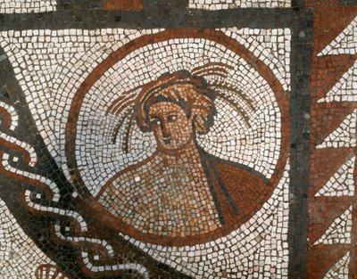 モザイクの床、Lullingstone Roman Villa、Eynsford、Kent、c1980-c2017 作： Unbekannt