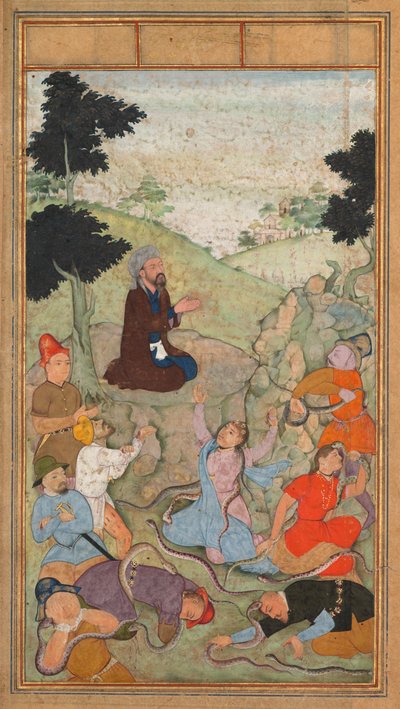 蛇がイスラエル人を攻撃するのを終わらせるために祈っているモーセは、ミラトアルクッ...、1602-1604。 作： Unbekannt
