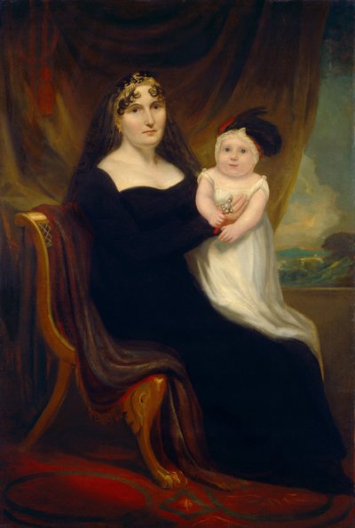 母と子、c。 1810年。 作： Unbekannt
